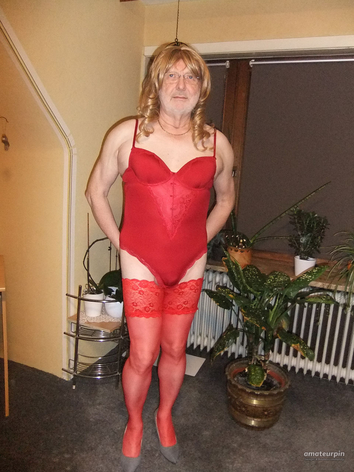 me in red dessous gallery image