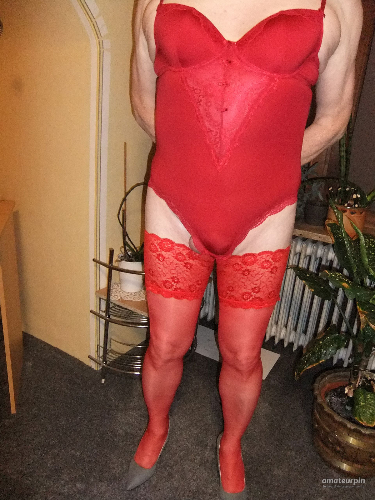 me in red dessous gallery image