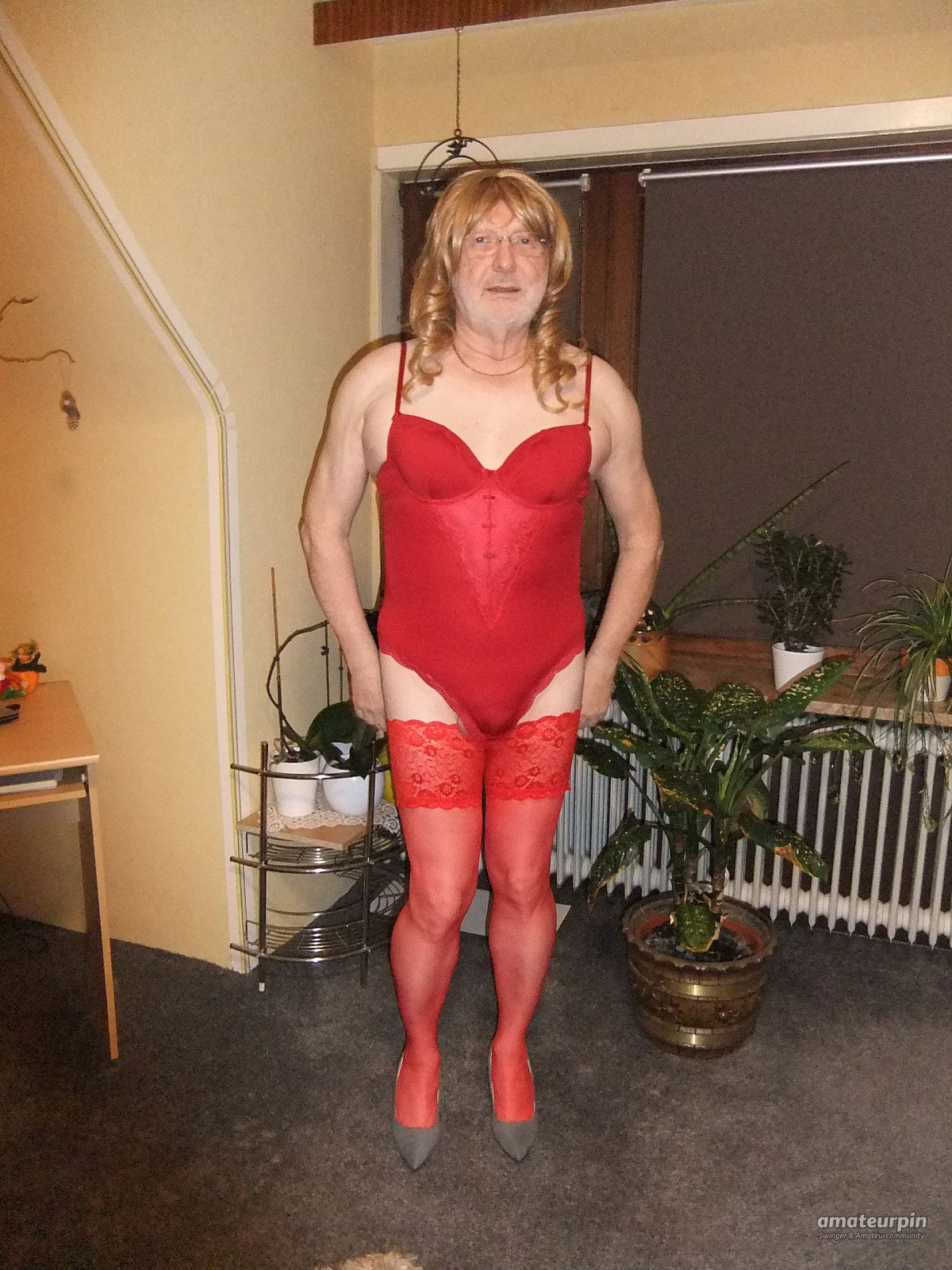 me in red dessous gallery image