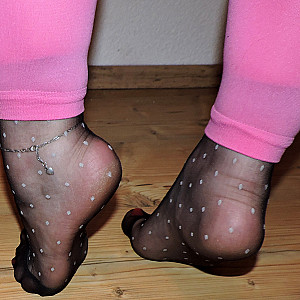 Heels, Nylons und Pinke Leggins Galeriebild