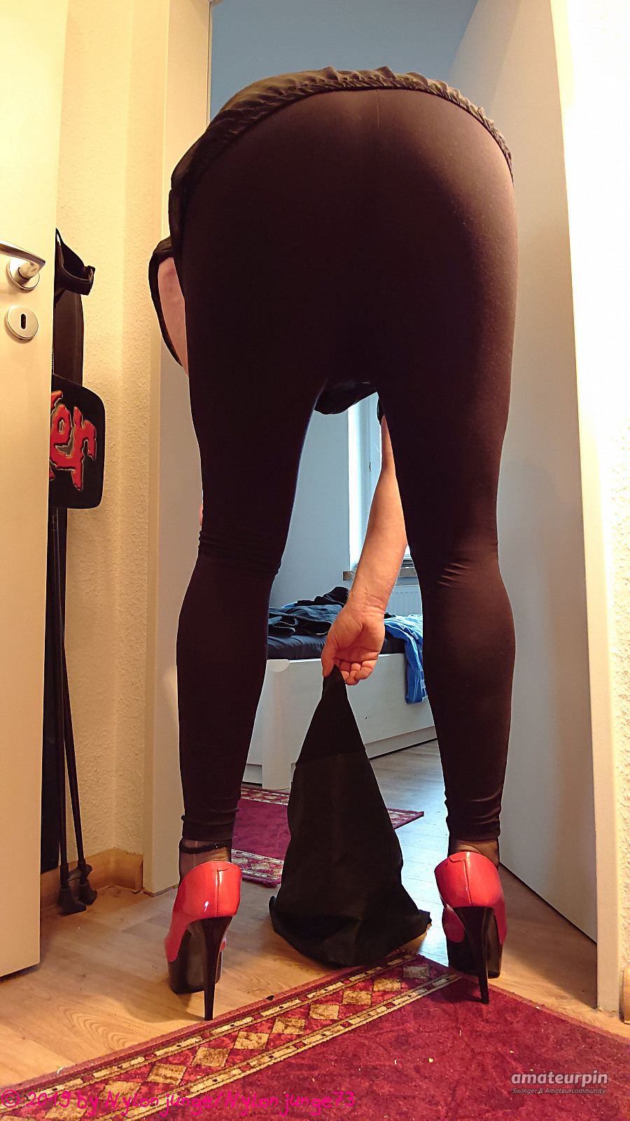 Wet Legging and RED Heels gallery image