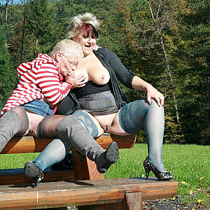 horny on the parkbench gallery image