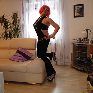 Cocklady in black overall gallery image