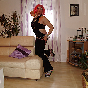 Cocklady in black overall gallery image