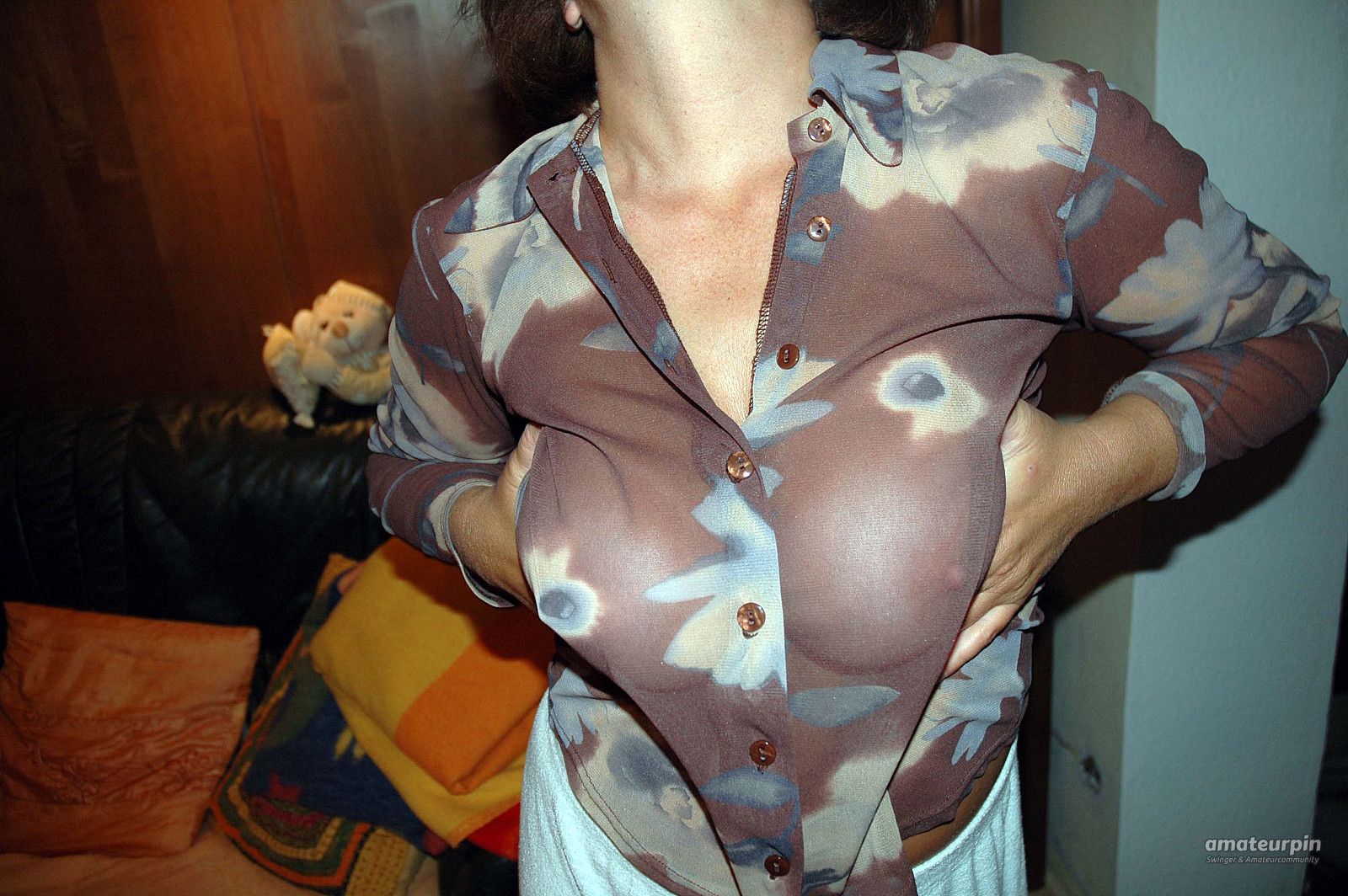 new transparent blouse gallery image