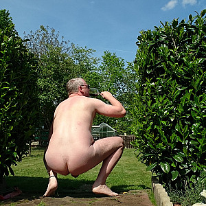 nudism fun in a strangers garden gallery image