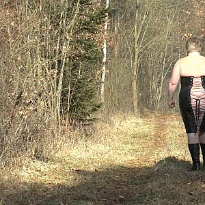 First Image Of crazy1963's Video - Great spring - going for a walk in sexy lingerie