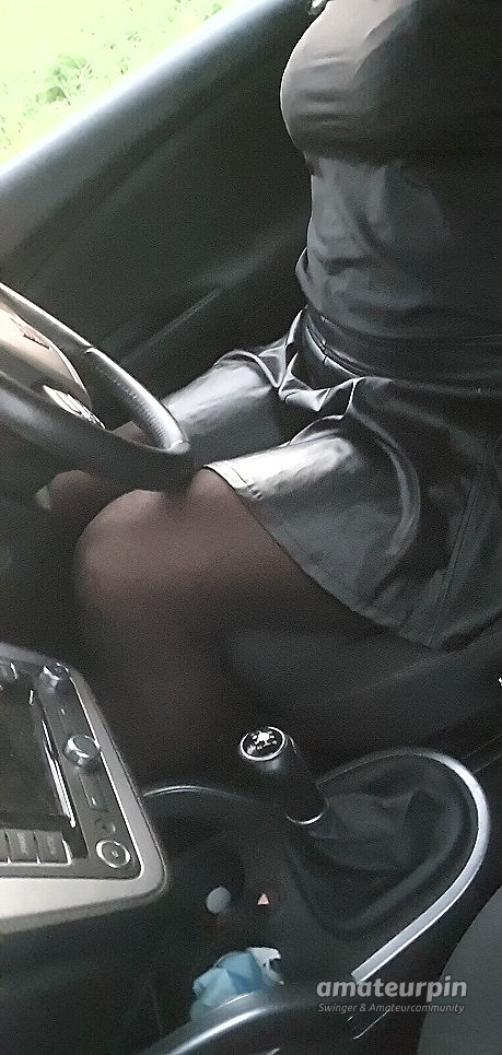 with nylons in the car gallery image