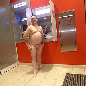 naked in the savings bank at the account printer gallery image