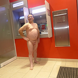 naked in the savings bank at the account printer gallery image