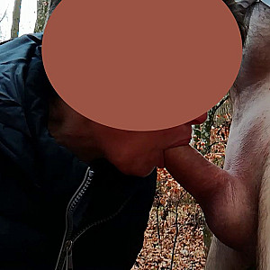 Anita bläst im Wald Galeriebild