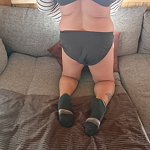 Sexy underwear on the couch 1 gallery image