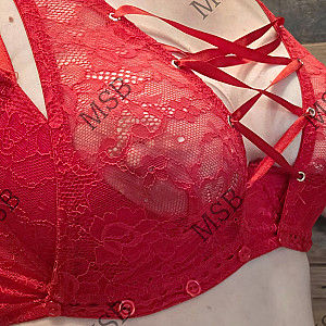 Red fabric and white flesh gallery image