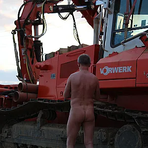 At the excavator