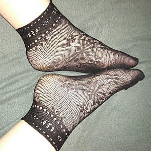 Cute black fishnet socks 1 gallery image