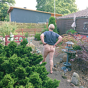 Halbnackt im Vorgarten Galeriebild