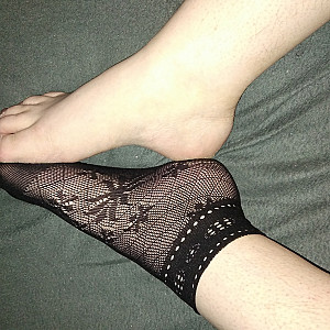 Cute black fishnet socks gallery image