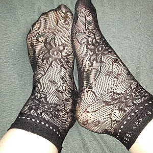 Cute black fishnet socks 4 gallery image