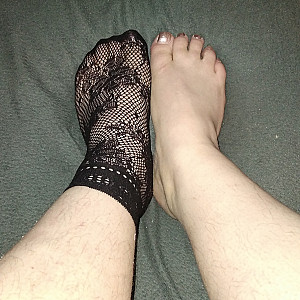 Cute black fishnet socks 2 gallery image