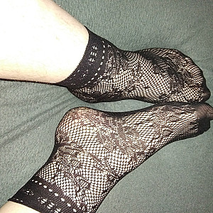 Cute black fishnet socks 2 gallery image