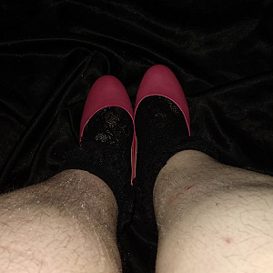 Black ankle socks and pink high heels1 gallery image
