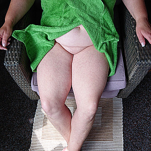 Resting on the veranda after the shower gallery image