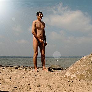 At the nudist beach gallery image