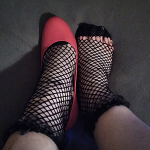 pink heels and netstockings gallery image