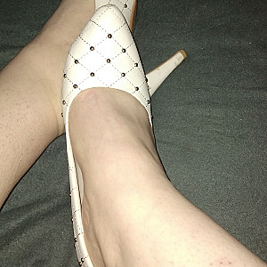 White high heels gallery image