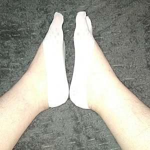 Cute white toe socks gallery image