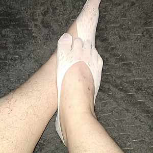 Cute white toe socks gallery image