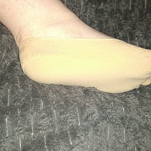 Cute nude-colored toe socks gallery image