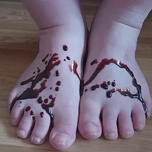 Sexy Schokoladen Füße Galeriebild
