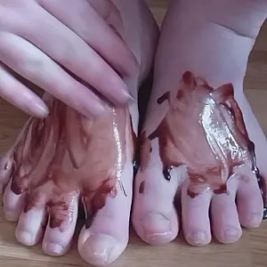 Sexy Schokoladen Füße Galeriebild
