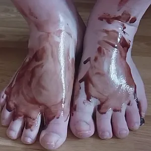 Sexy Schokoladen Füße Galeriebild