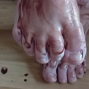 Sexy Schokoladen Füße Galeriebild