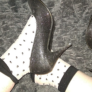 First image of WishGirl's Gallery - black sexy high heels and socks