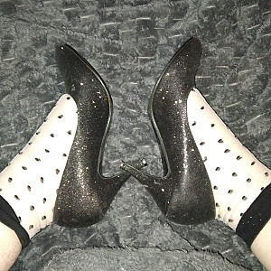 black sexy high heels and socks gallery image