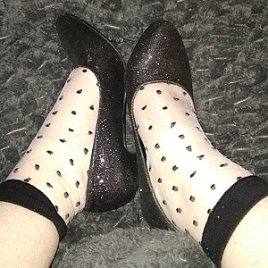 black sexy high heels and socks gallery image