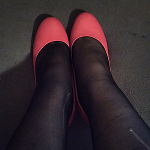 pink heels and black nylons gallery image