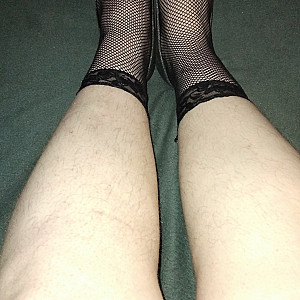 Black high heels and black ankle socks gallery image