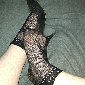 Black high heels and black ankle socks 6 gallery image