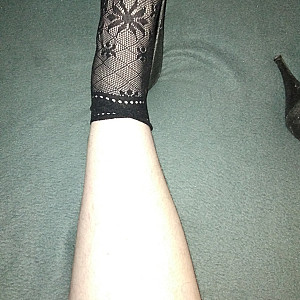 Black high heels and black ankle socks 6 gallery image