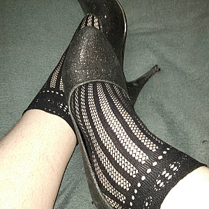 Black high heels and black ankle socks 5 gallery image