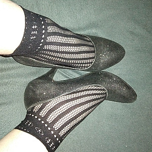 Black high heels and black ankle socks 5 gallery image