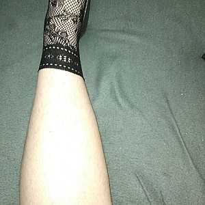 First image of WishGirl's Gallery - Black high heels and black ankle socks2