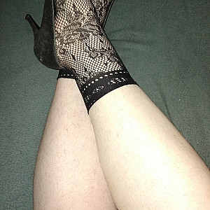 Black high heels and black ankle socks2 gallery image