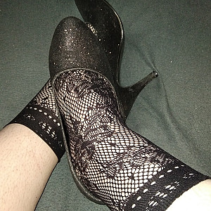 Black high heels and black ankle socks2 gallery image