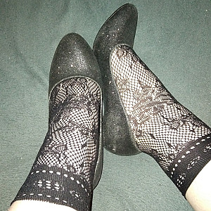 Black high heels and black ankle socks2 gallery image
