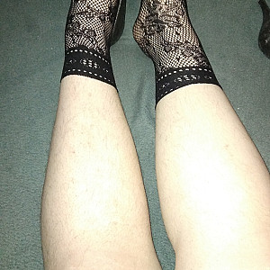 Black high heels and black ankle socks1 gallery image